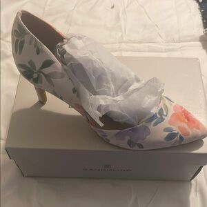 Bandolino Floral Heels Watercolor Print